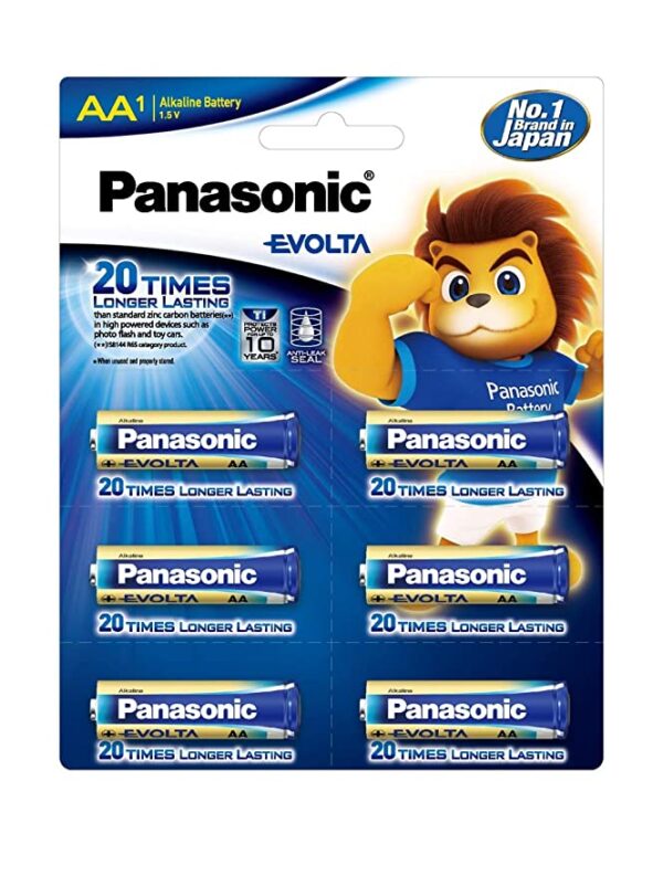 Panasonic Evolta Alkaline 1.5V AA Batteries