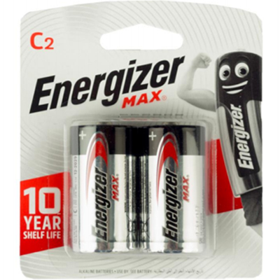 Energizer E93 Max C Size 1.5V Alkaline Battery(Pack of 2)