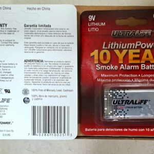 Ultralife 9v lithium battery