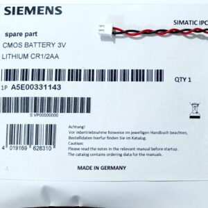 Siemens -CMOS BATTERY 3V, VARTA CR 1/2 AA; BATTERY