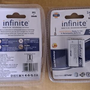 ENVIE (9v Infinite) Ni-Mh 300mAh Capacity Ready to Use Rechargeable Battery